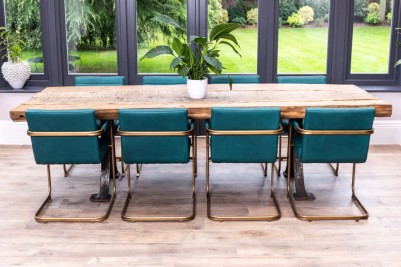 classic reclaimed oak dining table